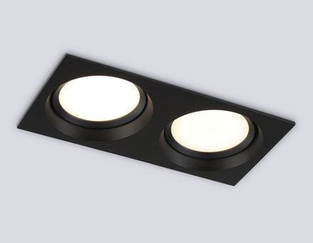 Светильник встраиваемый TN52235/2 BK черный IP20 GX53/2 220*110*44