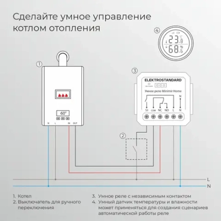 Реле Умный дом с независимым контактом 76010/00