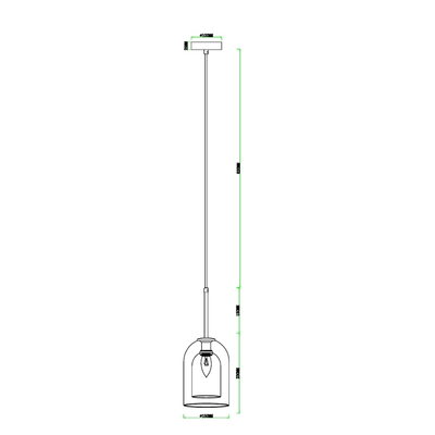 Подвесной светильник Arte Lamp PAIO A7015SP-1BK, 1хE14