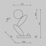 Настольный светильник Resonance 3000К 6Вт MOD482TL-L6C3K. TM Maytoni