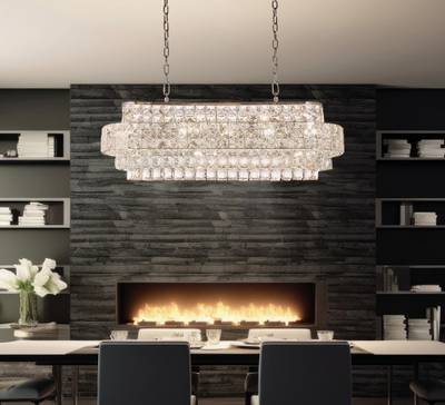 Люстра подвесная Majeste Chrome FL1059-17P, E14х17