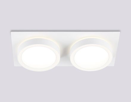 Светильник встраиваемый TN52423/2 WH/FR белый/белый матовый GX53 max 12W 210*105*45