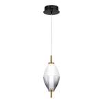 SL6130.403.06 Светильник подвесной ST-Luce Черный/Белый, Дымчатый LED 1*8W 3000K