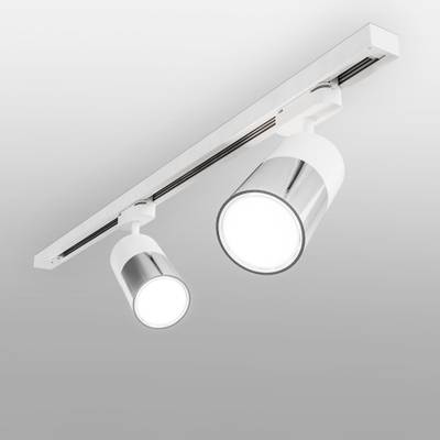 Basic System Трековый светильник 6W 4200K Avantag Белый матовый/хром LTB27