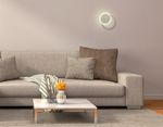 Настенный светодиодный светильник FW115 WH/S белый/песок LED 3000K 5W D140*65
