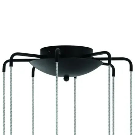 L8T747447 Люстра TUBO LED 40W 2560LM 25G ЧЕРНЫЙ 4000K (574737+747447 (8шт)