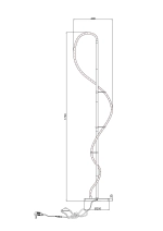 Торшер Arte Lamp KLIMT A2850PN-35BK, 1хLED
