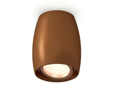 Комплект накладного поворотного светильника XS1124001 SCF/PPG кофе песок/золото розовое полированное MR16 GU5.3 (C1124, N7005)
