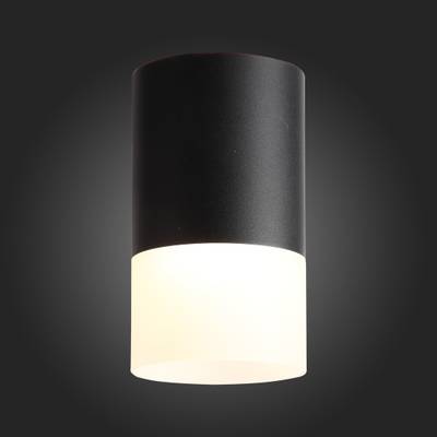 ST100.402.05 Светильник потолочный Черный LED 1*5W 3000K 390Lm Ra&gt;80 120° D64xH110 170-240VV