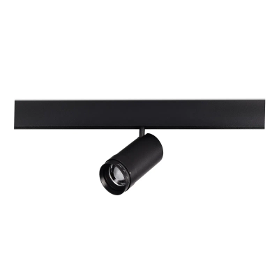 ST357.436.20 Магнитный трековый светильник ZOOM Черный LED 1*20W 3000K Lm Ra90 10-55° IP20 D60xH170 48VV