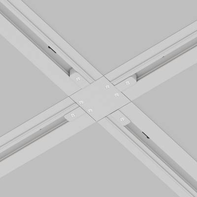 Коннектор Х-образный Unity встраиваемый белый, TRA002CX-11W. TM Maytoni