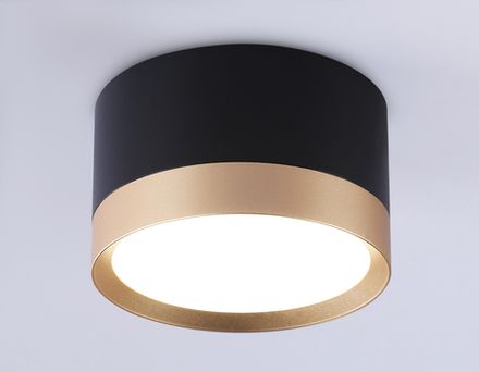 Накладной точечный светильник GX53 TN52359 BK/GD черный/золото GX53 max 12W D82*50