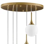 813062 Люстра GLOBO 6х40W E14 gold/white Lightstar