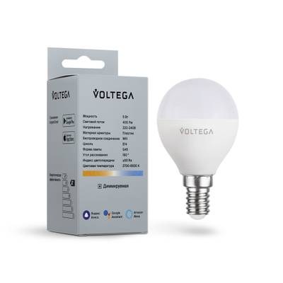 Светодиодная лампа Wi-Fi Globe E14 5W 2700K-6500K MIX DIM, 2428. TM Maytoni