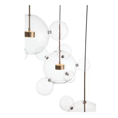 SL1133.203.03 Светильник подвесной ST-Luce Белый,Латунь/Прозрачный LED 3*14W 3000K  (из 4-х коробок)