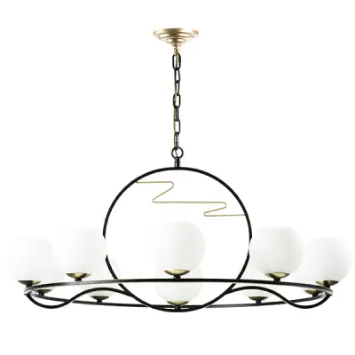 762117 Люстра ENNA 11х40W E14 ЧЕРНЫЙ/ЗОЛОТО Lightstar