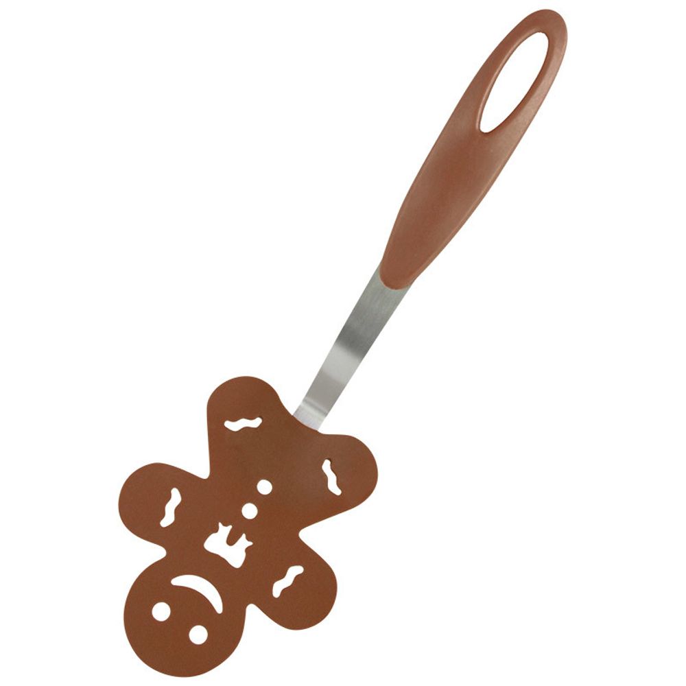 Лопатка для блинов декоративная &quot;Пряничный человечек&quot; PT-Gingerbread, 27*9,3 см (сталь, нейлон)