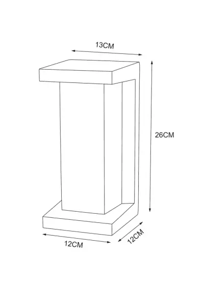 Уличный настенный светильник Arte Lamp ULYSSES A8510AL-1BK, 1хLED