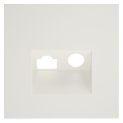 VLS002713 Накладка для розетки TV+RJ45 кат. 6, S70 (хлопок). (ТМ Maytoni)