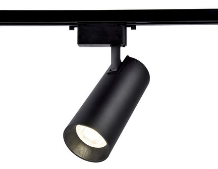 Трековый однофазный светодиодный светильник GL5859 BK черный LED 20W 4200K 24°
