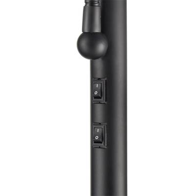 8042/2F MODERNI LN25 черный/бежевый, металл/текстиль Торшер Е27 1*60W + Е14 1*40W 220V KAYA