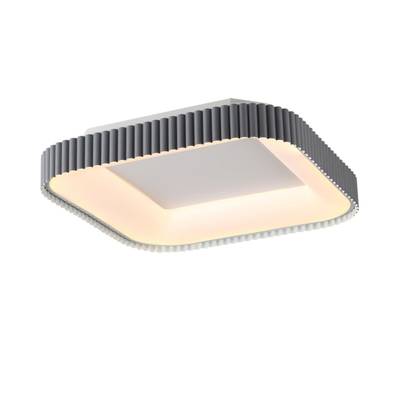 7769/56L AVRA LED SN Светильник металл/белый/серый LED 56Вт+14Вт 3000-6000K 500х500 IP43 пульт ДУ+подсветка SHARMEL