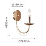 Бра Plini 2591-1W, 1*E14*40W. ТМ F-Promo