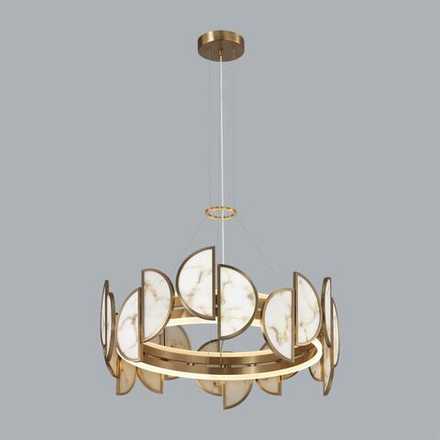 5447/40L L-VISION ODL_EX25 085 Люстра бронзовый/металл/акрил/искусственный алебастр IP20 LED 40W 3000K 220V TOSCANA