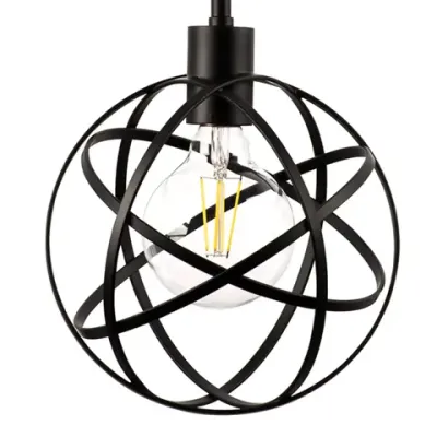 732417 Люстра GABBIA 1х40W E27 ЧЕРНЫЙ Lightstar