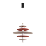 8296/14AL LEDIO LN26 365 черный/бежевый/бурый, металл/фетр/акрил Подвес LED 14W 3000K 220V FELTA