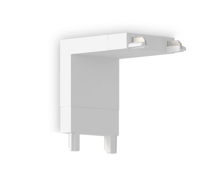 Коннектор угловой внутренний для накладного шинопровода Magnetic Ultra Slim GV1103 WH белый IP20 48V 26*26*26