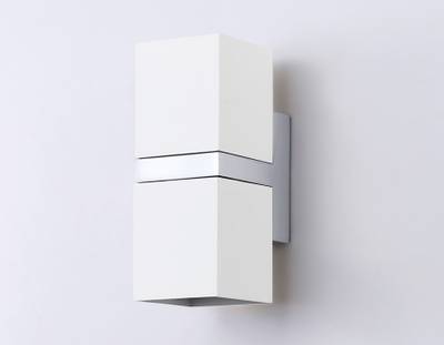 Настенный светильник FW245/2 WH/CH белый/хром GU10*2 max 12W 155*61*80
