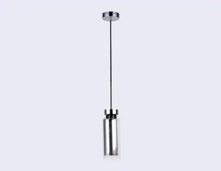 Подвесной светильник со сменной лампой TR3572 CH/SM хром/дымчатый E14 max 40W D100*1050