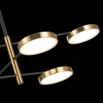 SL1605.413.06 Светильник подвесной ST-Luce Черный/Латунь, Белый LED 6*7,5W 3000K