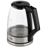Чайник HomeStar HS-1004 (1,8 л), стекло, пластик, черный
