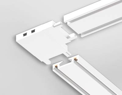 Коннектор угловой для накладного шинопровода Magnetic Ultra Slim GV1113 WH белый 36*36*6