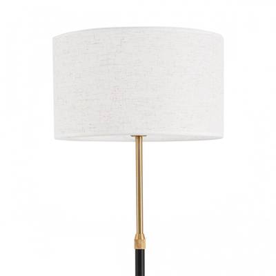 8358/1F CLASSI медь/черный/белый, металл/текстиль Торшер E27 60W 220V IRISA