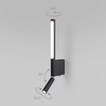 Настенный светодиодный светильник Sarca LED 3000K 40111/LED черный