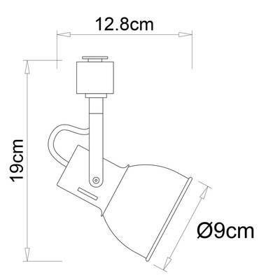Трековый светильник Arte Lamp JOVI A1677PL-1GO, 1хE14