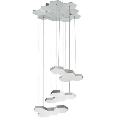 750224 Люстра подвесная FAVO LED-60W 2880LM Silver 4000K Lightstar