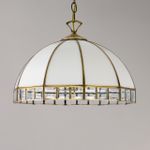 Citilux Шербург-1 CL440132 Люстра витражная подвесная Бронза