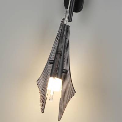 5442/6WL L-VISION ODL_EX26 черный/дымчатый/металл/стекло/акрил Бра LED 6W 3000K 633Лм AFALINA