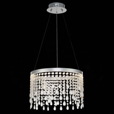 SL6201.103.24 Люстра подвесная ST-Luce Серебристый/Прозрачный LED 1*24W 3000K/4000K/6000K