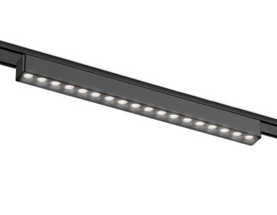 Светильник светодиодный трековый для шинопровода Magnetic Ultra Slim GV1416 BK черный IP20 18W 4200K 48V 24° 338*26*24