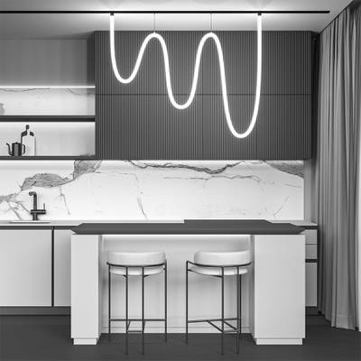 Трековый подвесной светильник Tau Exility 3000K 100Вт 360°, TR101-2-100W3K-B. TM Maytoni