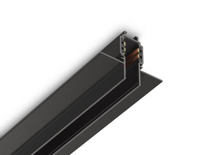 Шинопровод 2м встраиваемый под ГКЛ 12,5мм Magnetic standard 48V 10mm GL1922 BK черный IP20 2000*55*43