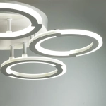 8027/55CL LEDIO LN25 247 белый/белый, металл/акрил Потолочный светильник с ПДУ LED 55W 3000-6000К 220V KALIFA
