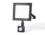 Прожектор светодиодный с датчиком движения ST8115 BK черный IP65 LED 6500K 50W 160*134*28