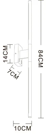 Декоративная подсветка Arte Lamp LINES A2029AP-1GO, 1хLED