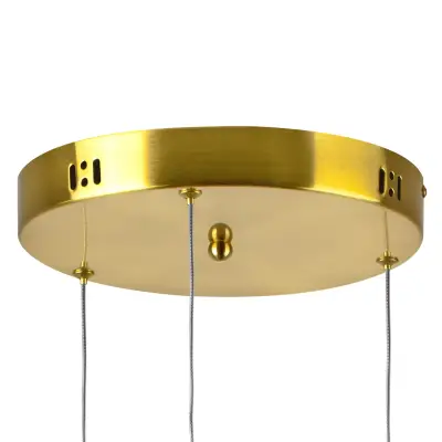 800133 Люстра BOTTO LED 3х6W 1820LM ЛАТУНЬ/ПРОЗРАЧНЫЙ/БЕЛЫЙ 3000K Lightstar